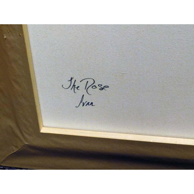 Impressionist Ivan "The Rose" Giclee on Canvas Hand Signed With Custom Frame Make an Offer For Sale - Image 3 of 11