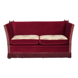 Spanish Sofa in Velour with Ash Legs, Denmark, 1970s For Sale