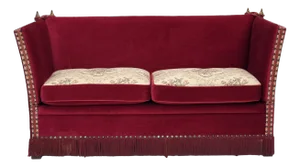 Spanish Sofa in Velour with Ash Legs, Denmark, 1970s