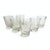 Noritake Vintage Mid-Century Modern Sasaki Noritake Bamboo Etched Rocks Glasses- Set 6 For Sale - Image 4 of 11