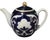 Vintage Pakhta Cobalt Blue & White Gilded Imperial Porcelain Russian Tea Pot For Sale - Image 11 of 11