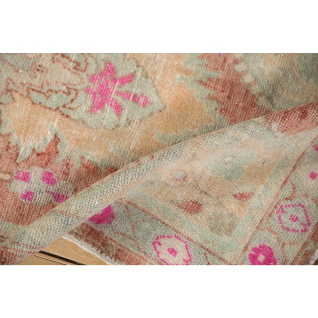 Textile Vintage Distressed Oushak Rug Runner - 2'9" X 5'7" For Sale - Image 7 of 8