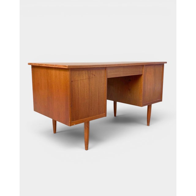 Classic Danish Teak Desk, 1960s For Sale - Image 4 of 6