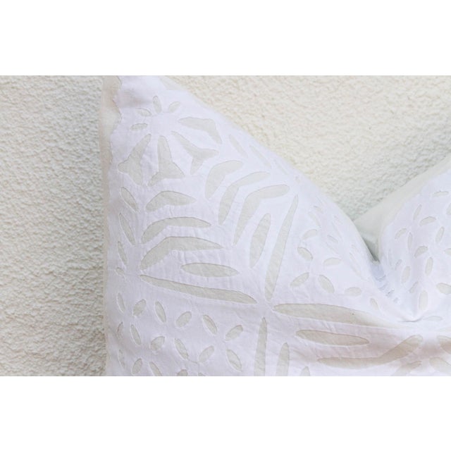 Indian Imone Euro Applique Pillow Cover For Sale - Image 3 of 8