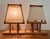 Tan Bamboo Table Lamps, 1950s, Set of 2 For Sale - Image 8 of 9