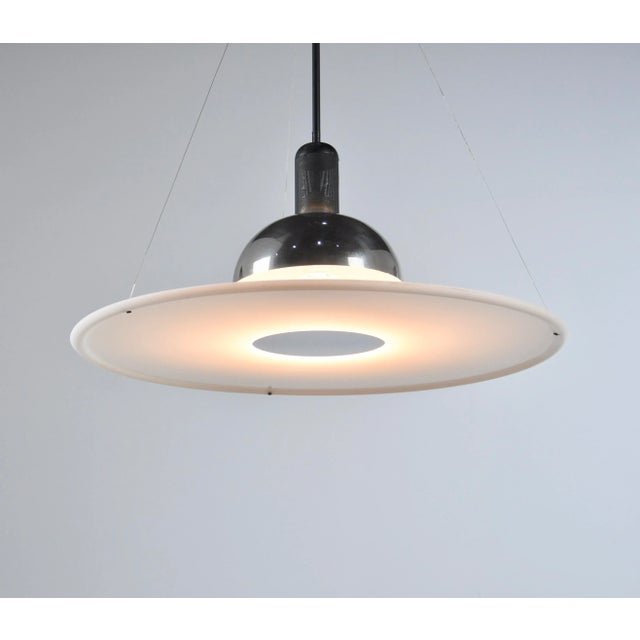 Vintage Italian Frisbi 850 Pendant Lamp by Achille Castiglioni for Flos, 1970s For Sale - Image 3 of 12