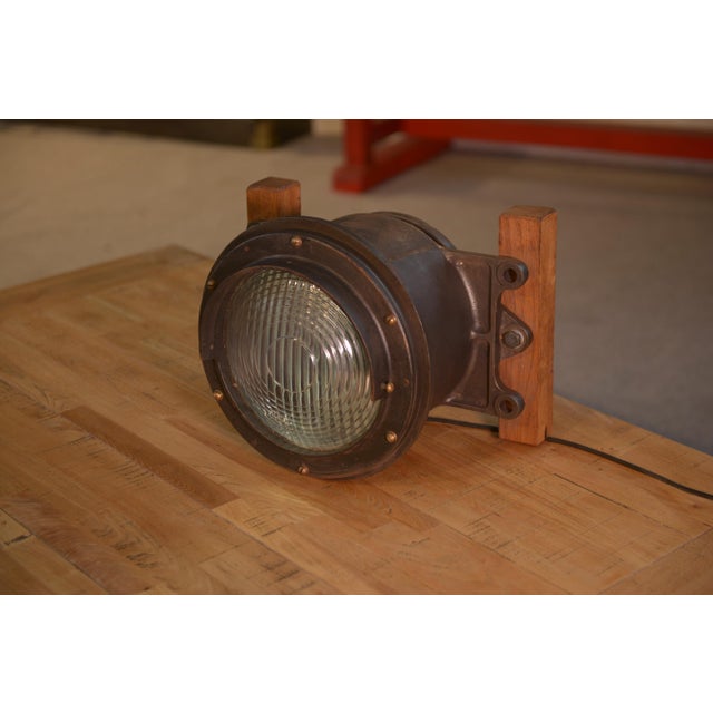 Gray Lamp from SNCF, 1940s For Sale - Image 8 of 8