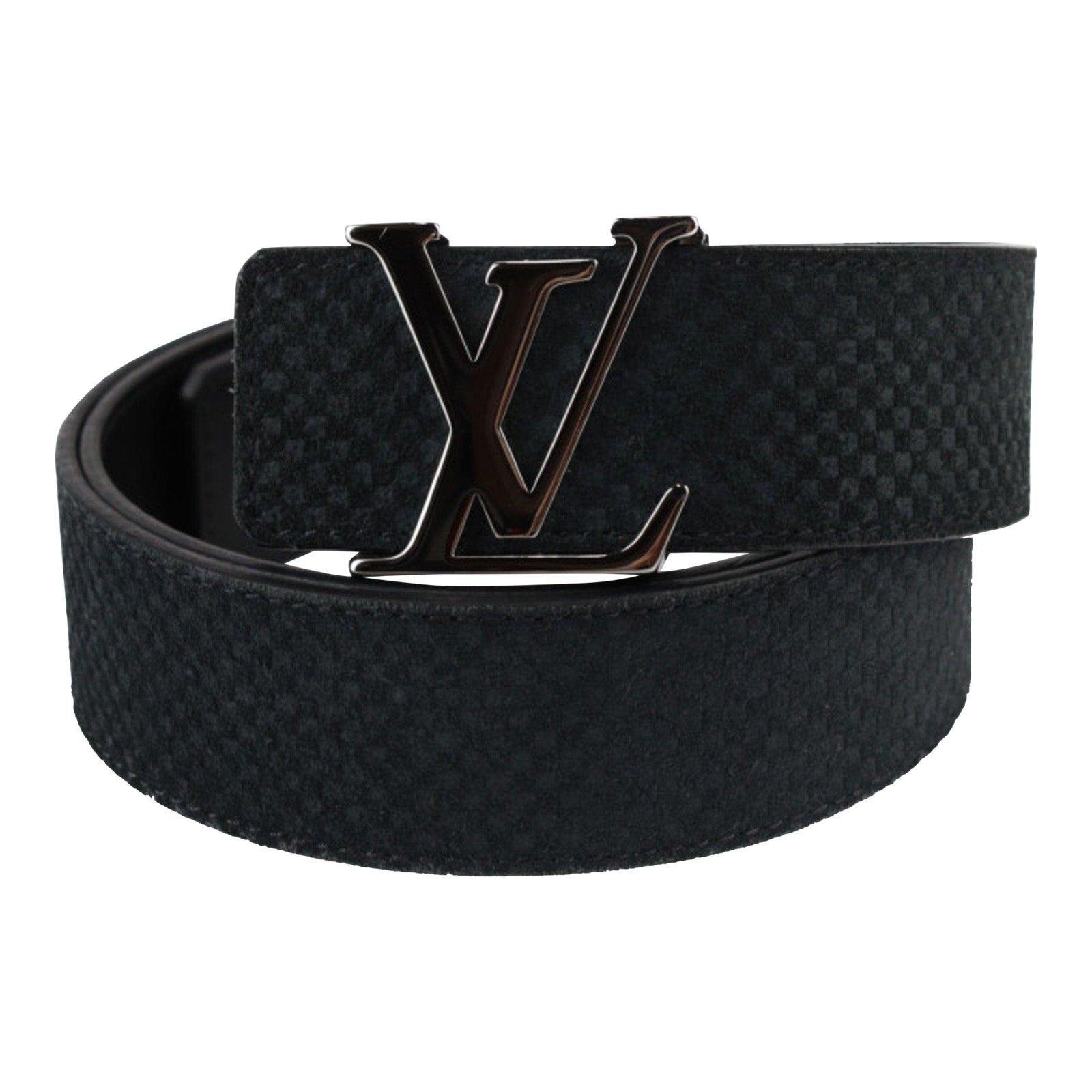 LOUIS VUITTON Santur Dauphine 25MM Monogram LV logo reversible belt M0203 Brown 80/32