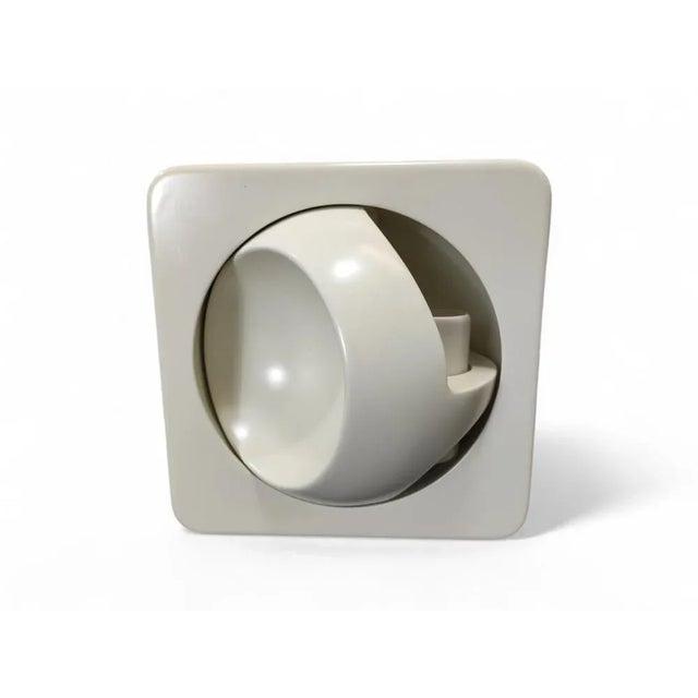 1970s PVC toothbrush holder bathroom set. Practical and convenient accessory that hides, through a rotating mechanism, the...