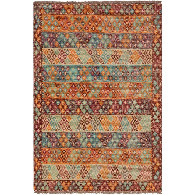 Eclectic Balochi Brown/Rust Wool Rug - 3'6''x5'2'' For Sale - Image 11 of 11
