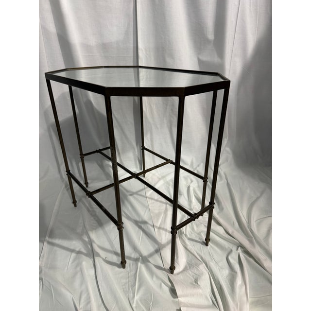 The Barnes Side Table by Gabby exudes sophistication with its slender, metal frame and geometric design. The thoughtfully...