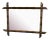 French Art Deco Bamboo Wall Mirror For Sale
