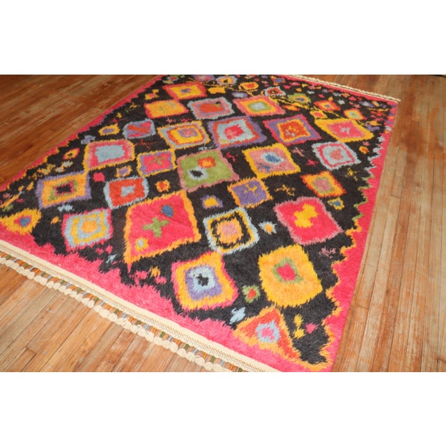 Contemporary Late 20th Century Contemporary Turkish Tulu Rug, 6'4'' X 8'4'' For Sale - Image 3 of 10