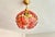 1970s Mid-Century Modern Style Hand-Painted Salmon Pink Glass Floral Globe Chandelier⁠ For Sale - Image 4 of 17