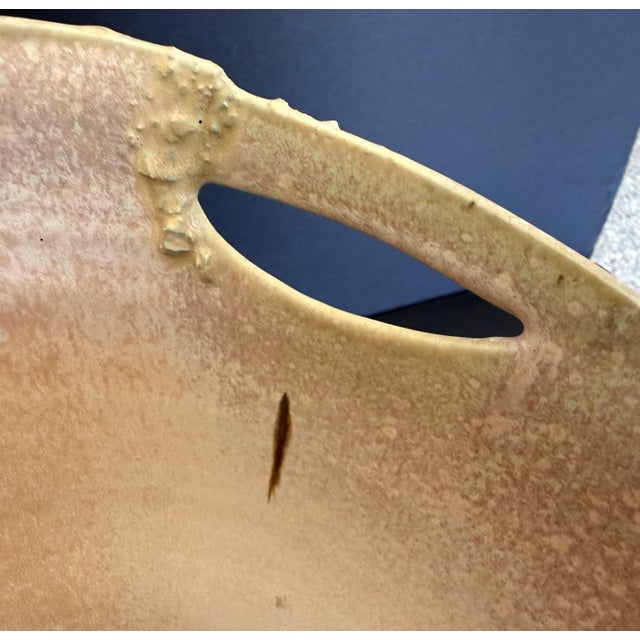 Sally Bowen Prange Signed Edge-Scape Porcelain Vessel With Pink Crystalline Glaze 10.5" For Sale - Image 9 of 14