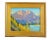 Mid 20th Century Impressionist Mountain and Lake Landscape by Listed Artist Silvio Silvestri Oil Painting Including the Antiqued Gold Wood Frame For Sale - Image 5 of 9