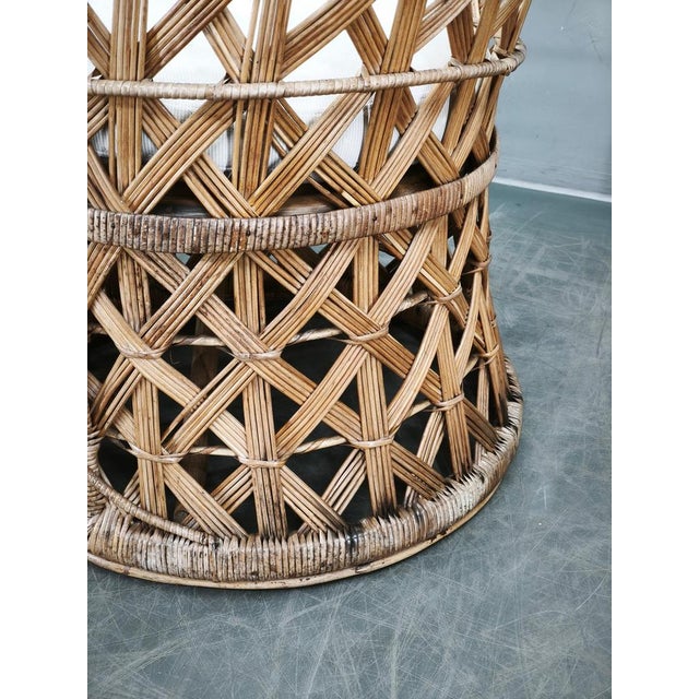 Italian Bamboo and Rattan Lounge Chairs, 1960s, Set of 2 For Sale - Image 4 of 18