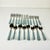 Cornflower Blue 1970s Vintage Boho Chic Contemporary Stainless Steel French Blue Handle Flatware - Set of 20, Service for 4 For Sale - Image 8 of 11