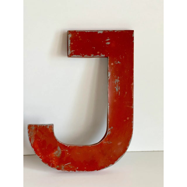 Industrial Letter DJ Sign, 1952, Set of 2 For Sale - Image 6 of 10