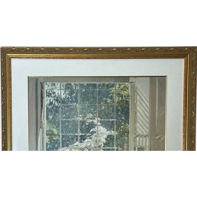 Late 20th Century John Sharman at the End of the Porch Framed Impressionist Fine Art Print For Sale - Image 4 of 11