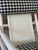 White Mid-20th Century Rattan Lounge Chair in the Manner of Ficks Reed With Houndstooth Upholstery For Sale - Image 8 of 12