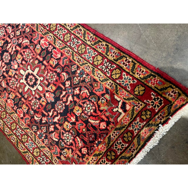 1990s Handwoven Persian Hamedan Area Rug 2'0" X 3'3"