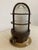 Vintage Industrial Caged Bulkhead Ceiling Light with Ribbed Glass, 1970s For Sale - Image 12 of 14