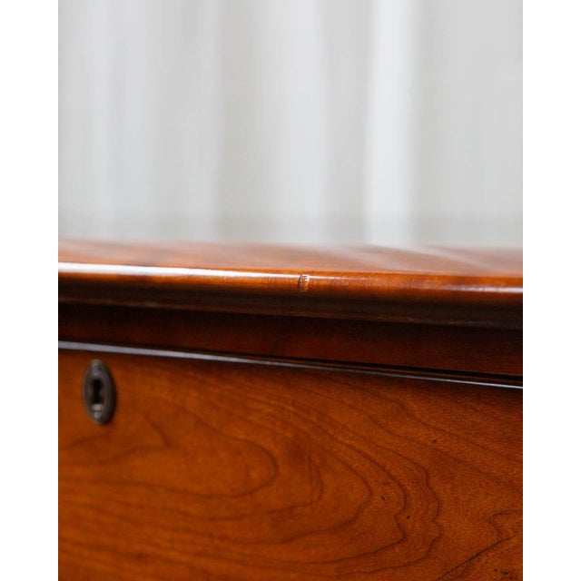 French Mid 20th Century Louis XIV Style Demilune Console Cabinet For Sale - Image 3 of 18