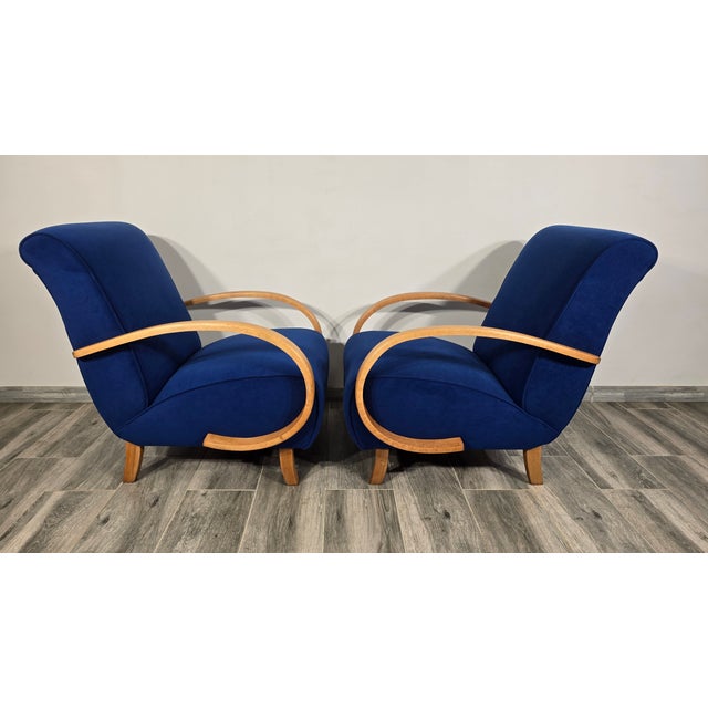 Lounge Chairs from Jindrich Halabala, 1940s, Set of 2 For Sale - Image 15 of 15