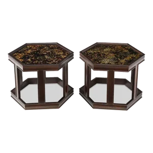 Pair of MId-Century Side Tables. Designed by John Keal for Brown Saltman.