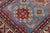 Southwestern Kazak Light Blue/Beige Wool Rug - 3'1''x4'5'' For Sale - Image 4 of 10