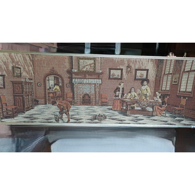1960s Wool Tapestry on a Wooden Backing,17th-Century For Sale - Image 5 of 7