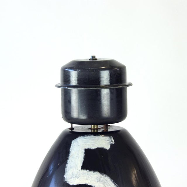 Large Industrial Enamel Pendant Lights from Elektrosvit, Former Czechoslovakia, 1960s For Sale - Image 4 of 9