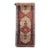 1920s LONG CAMEL HAIR Runner Terracotta & LIME Green Rug 3.4 x 16.3 For Sale