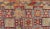 Mid 20th Century Colorful Vintage Turkish Kilim Embroidered With Star Design in Gray and Green For Sale - Image 10 of 12