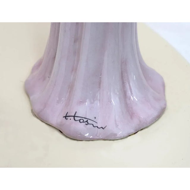 Purple Mid-Century Modern Ceramic Table Lamp from Tarcisio Tosin, Italy, 1960s For Sale - Image 8 of 11