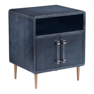 Marco Lacquer Indigo Side Table For Sale