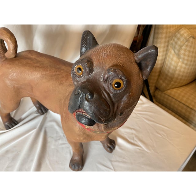 19th Century A 19th Century Terra Cotta English Pugdog For Sale - Image 5 of 10