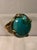 Metal 1990s Barse Turquoise Gold Ring (Unisex), Size 10.5 For Sale - Image 7 of 12