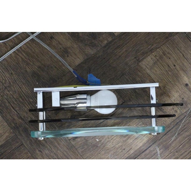 Sconces in Crystal Glass in the style of Max Ingrand and Fontana Arte, 1960s, Set of 2 For Sale - Image 13 of 16