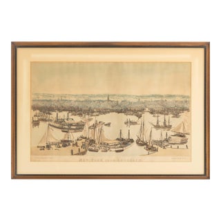 Thomas Horner "New York From Brooklyn", 19th Century For Sale