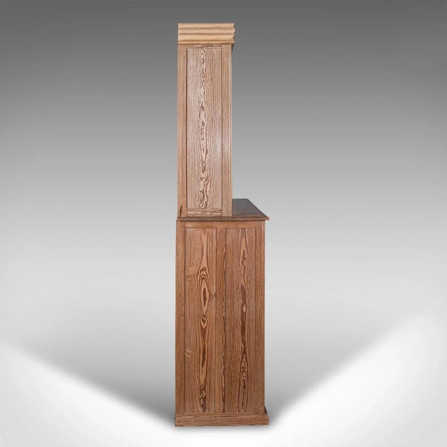 1850s Very Tall 8' Antique Victorian English Pine Cupboard For Sale - Image 4 of 12