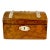 19th Century Burl Walnut English Tea Caddy For Sale
