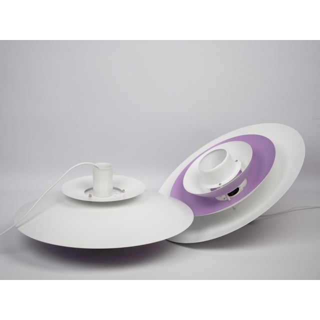 Purple Vintage Danish Pendant Lamps from Form Light, Set of 2 For Sale - Image 8 of 10