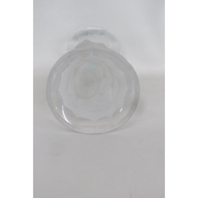 Bohemia Desna Art Nouveau Style Frosted Crystal Sculptural 3 Nymphs Vase 4532b For Sale - Image 11 of 14