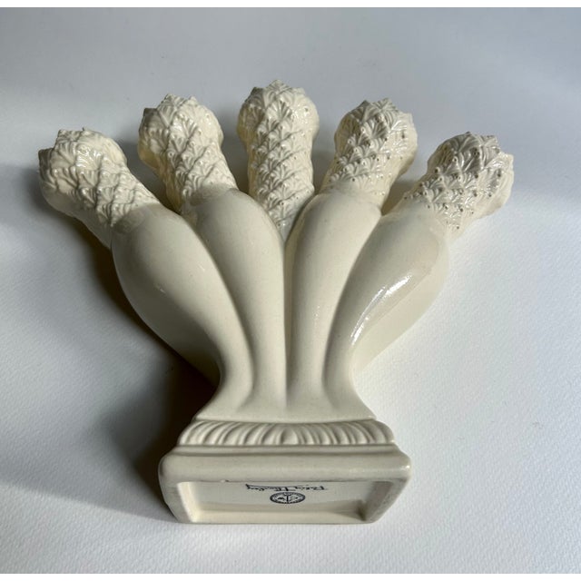 Vintage Palin Thorley Five Finger Cream Porcelain Vase For Sale - Image 14 of 18