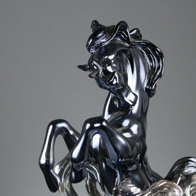 Composition of Horses in Silver Foil attributed to Ottaviani Manufacture For Sale - Image 3 of 7