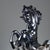 Composition of Horses in Silver Foil attributed to Ottaviani Manufacture For Sale - Image 3 of 7