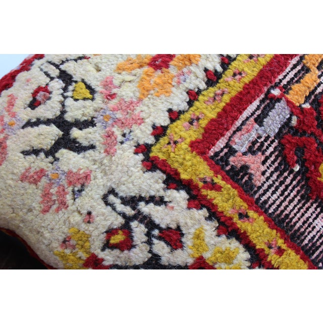 1960s Turkish Kilim Decorative Pillow Cover - 16"x16" For Sale - Image 5 of 9