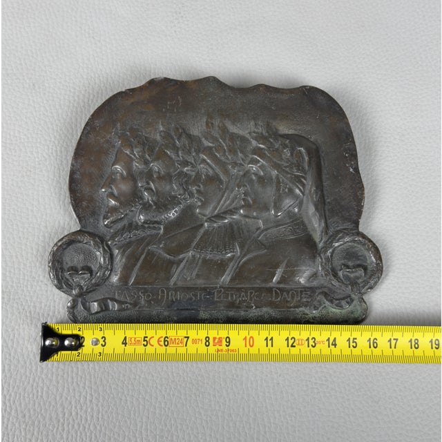 High Relief Bronze Sculpture by Ignoto, 1940s For Sale - Image 9 of 11